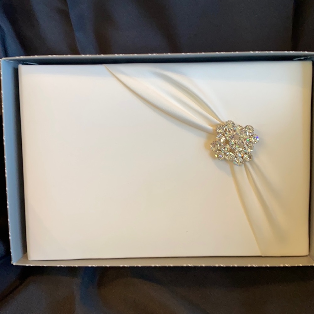 Ivory Satin Guest Book